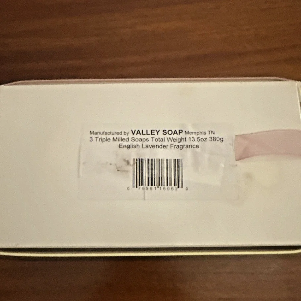 Vintage Valley Soap Triple Milled English Lavender Box set 2 soaps‎ 4.5oz each